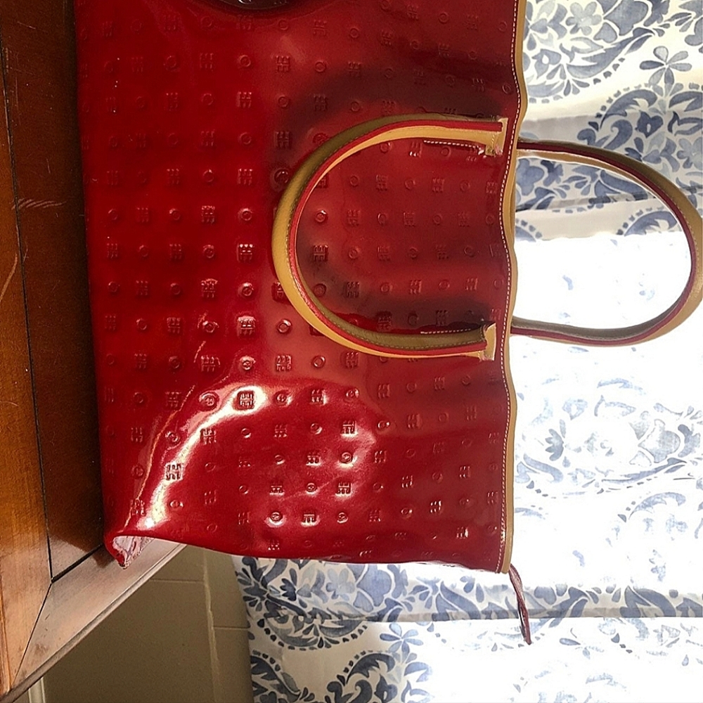 Arcadia Red Italian Leather Handbag
